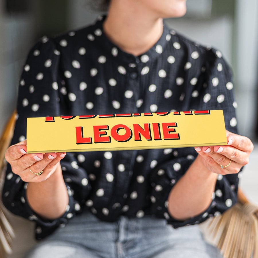 Toblerone mit Namen Toblerone mit Namen