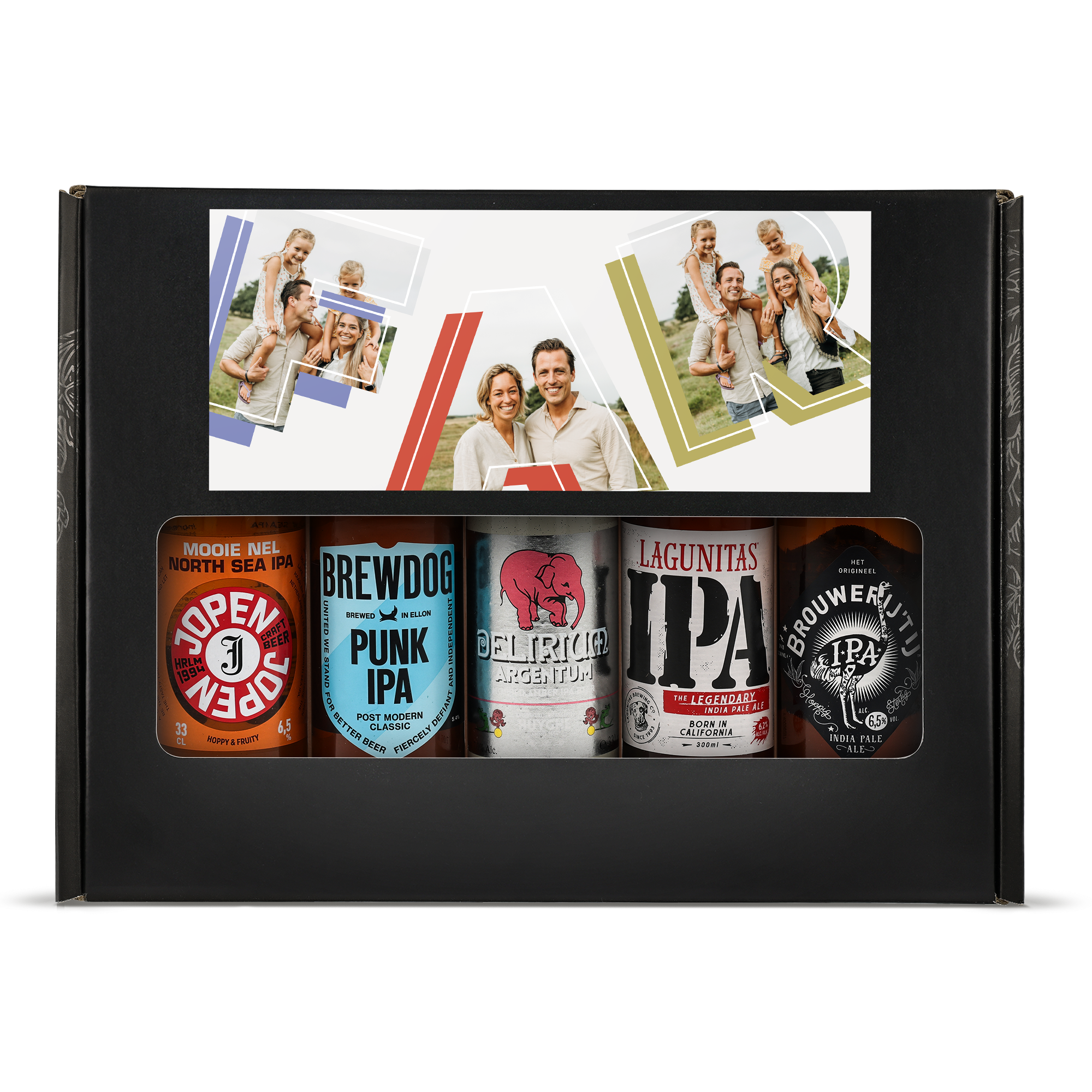 Øl gaveæske med billede - Belgisk øl