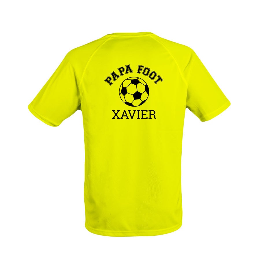 Maillot personnalisé - Homme - Jaune - S