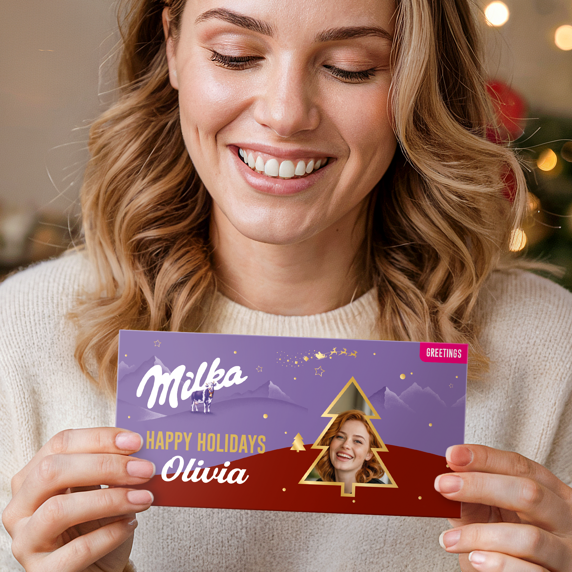 Osebna čokoladna voščilnica Milka
