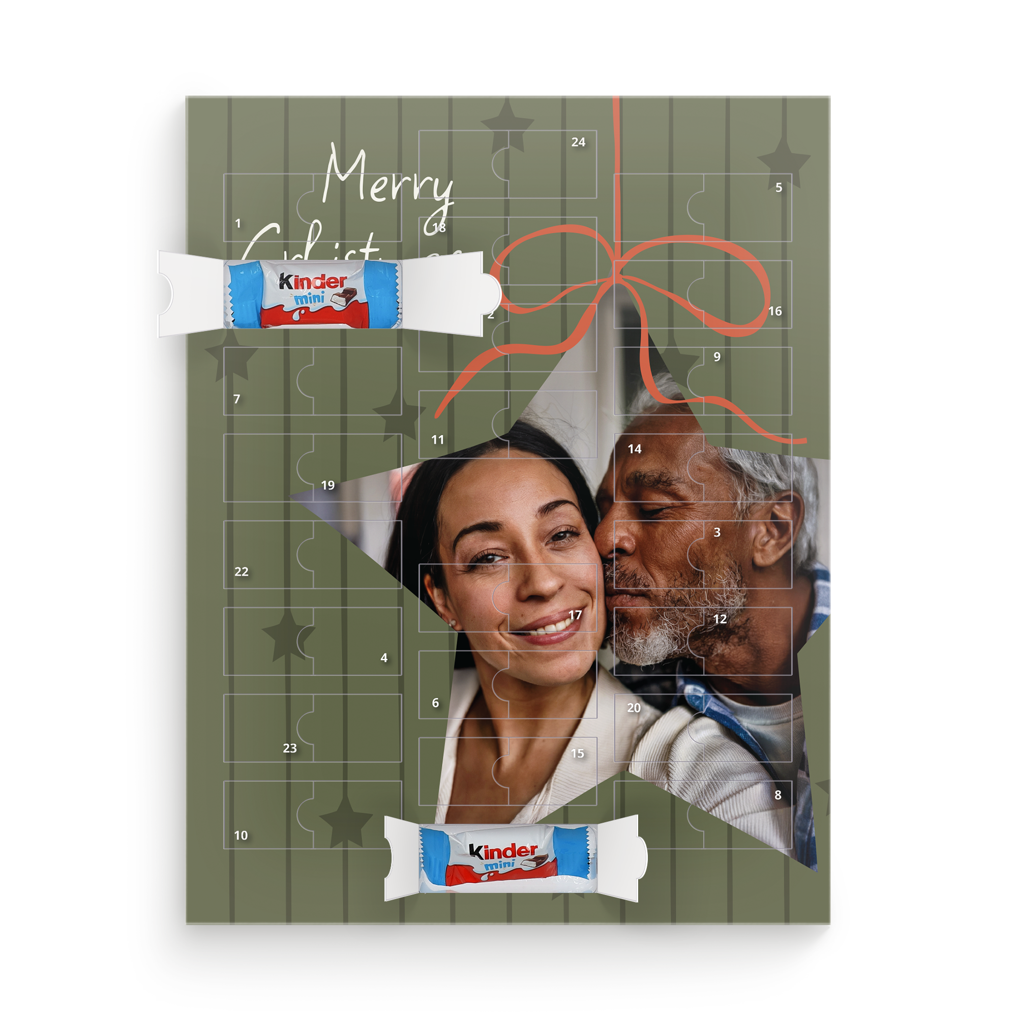 Calendar de Advent personalizat cu ciocolată Kinder