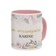 Mug personnalisé texte - Rose