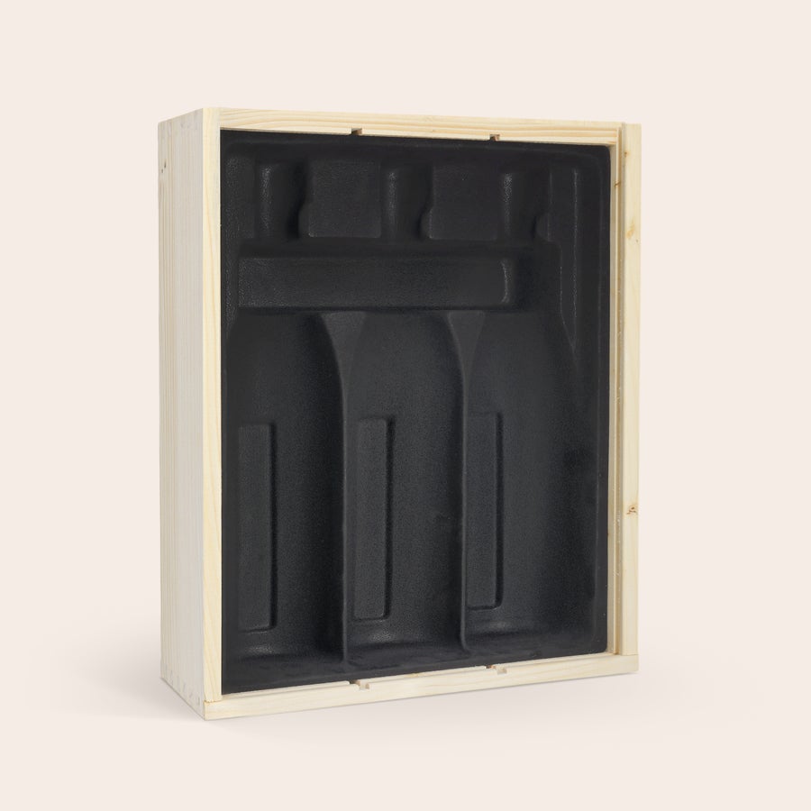 Caja de vino personalizada Caja de vino de madera, personalizable con diseños grabados, texto o un nombre.