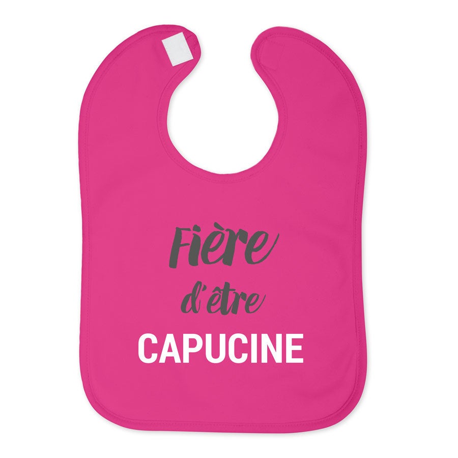 Bavoir personnalisé - Fuchsia 