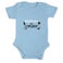 Personalised baby romper - Short sleeves - Blue - 50/56