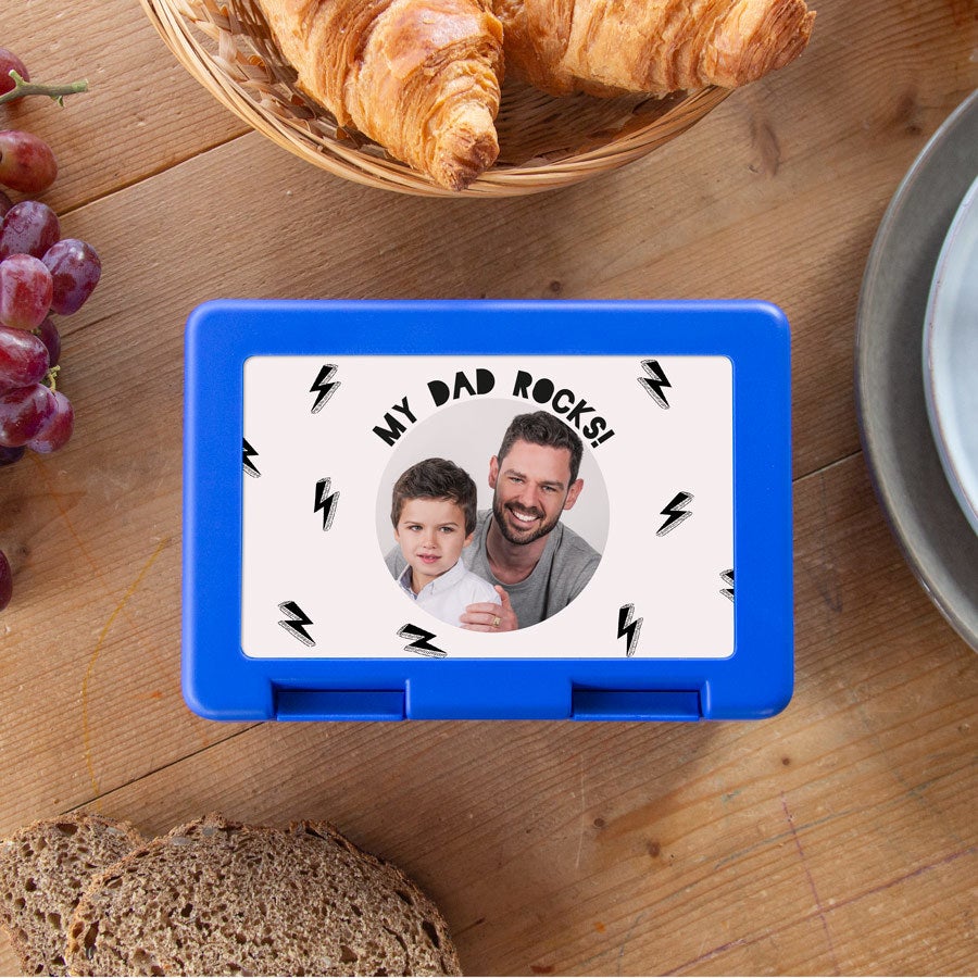 Personalised lunch box - Father's Day - Dark blue