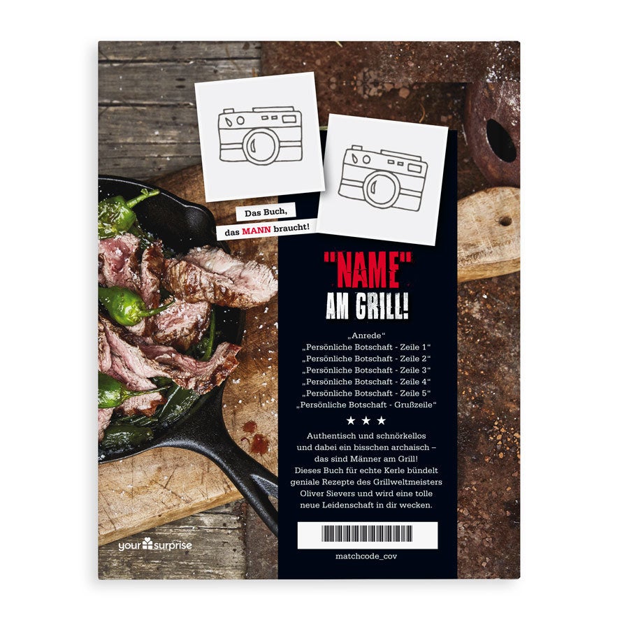 Männer am Grill - Grillbuch mit Namen