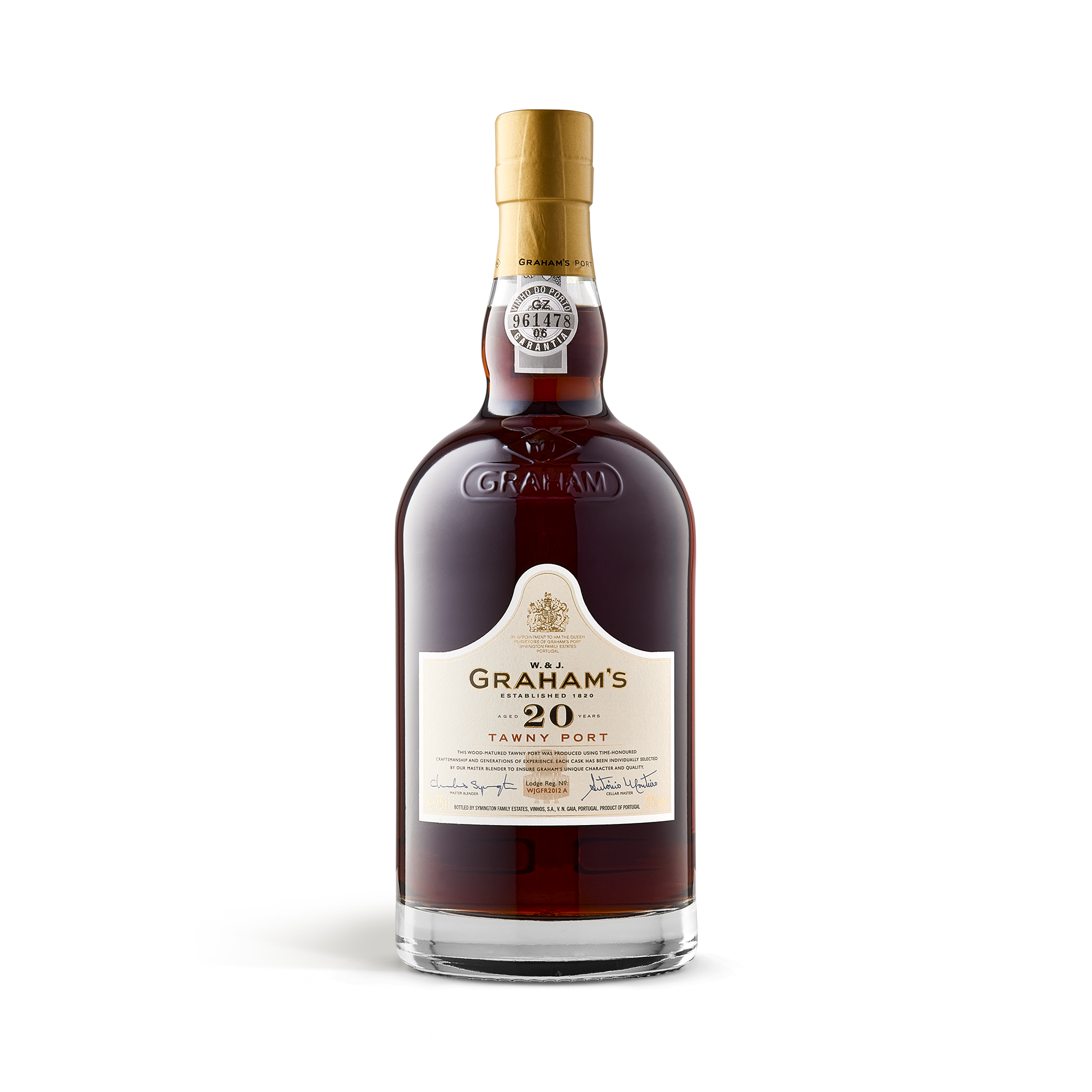 Sticlă de vin Graham's Tawny Port, veche de 20 de ani, o idee excelentă dacă oferiți cadou o sticlă delicioasă din cei 20 de ani ai lui Graham în cutie personalizată.
