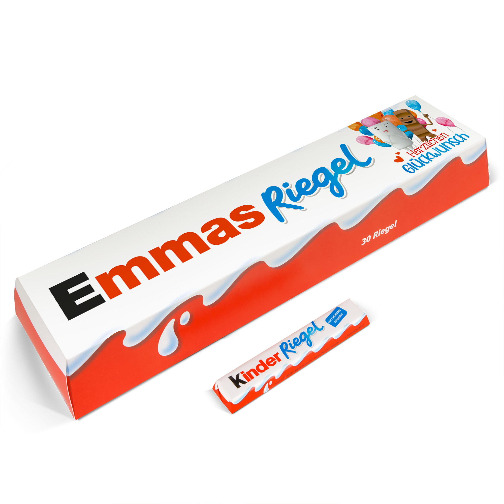Personalisierte XXL-kinder Riegel