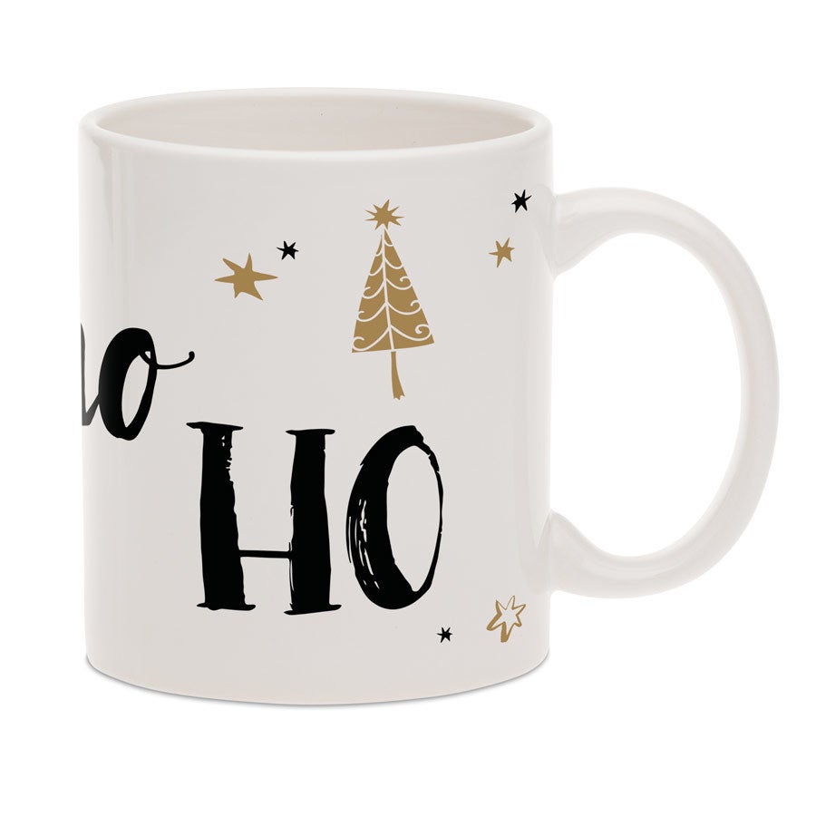Christmas mug with text