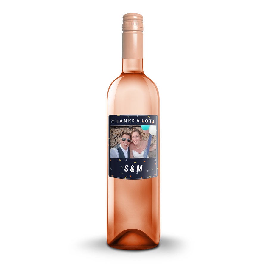 Vin med tryckt etikett - Oude Kaap - Rosé