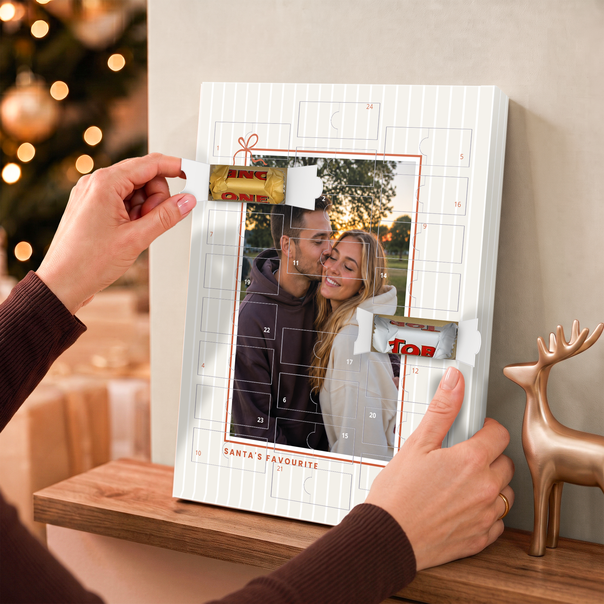 Personalizovaný adventný kalendár - Toblerone