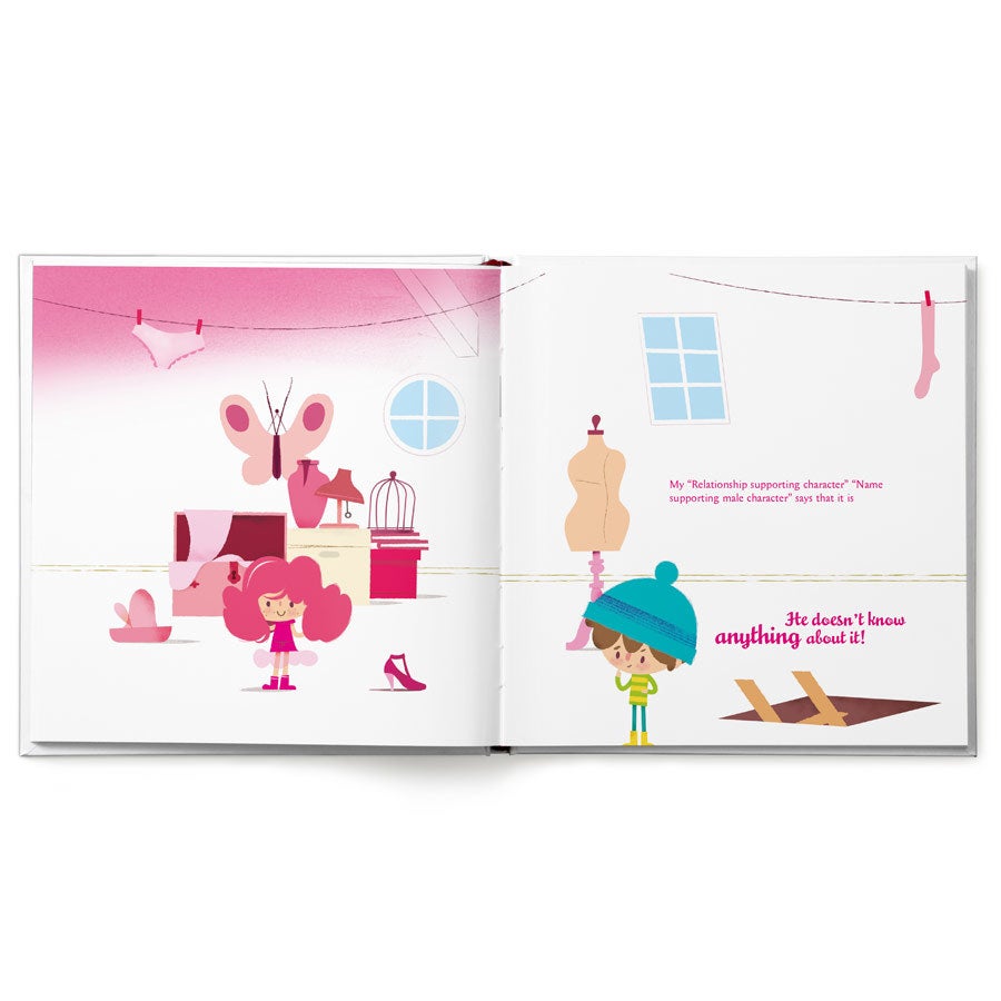 Personalised children's book - PINK - Hardcover