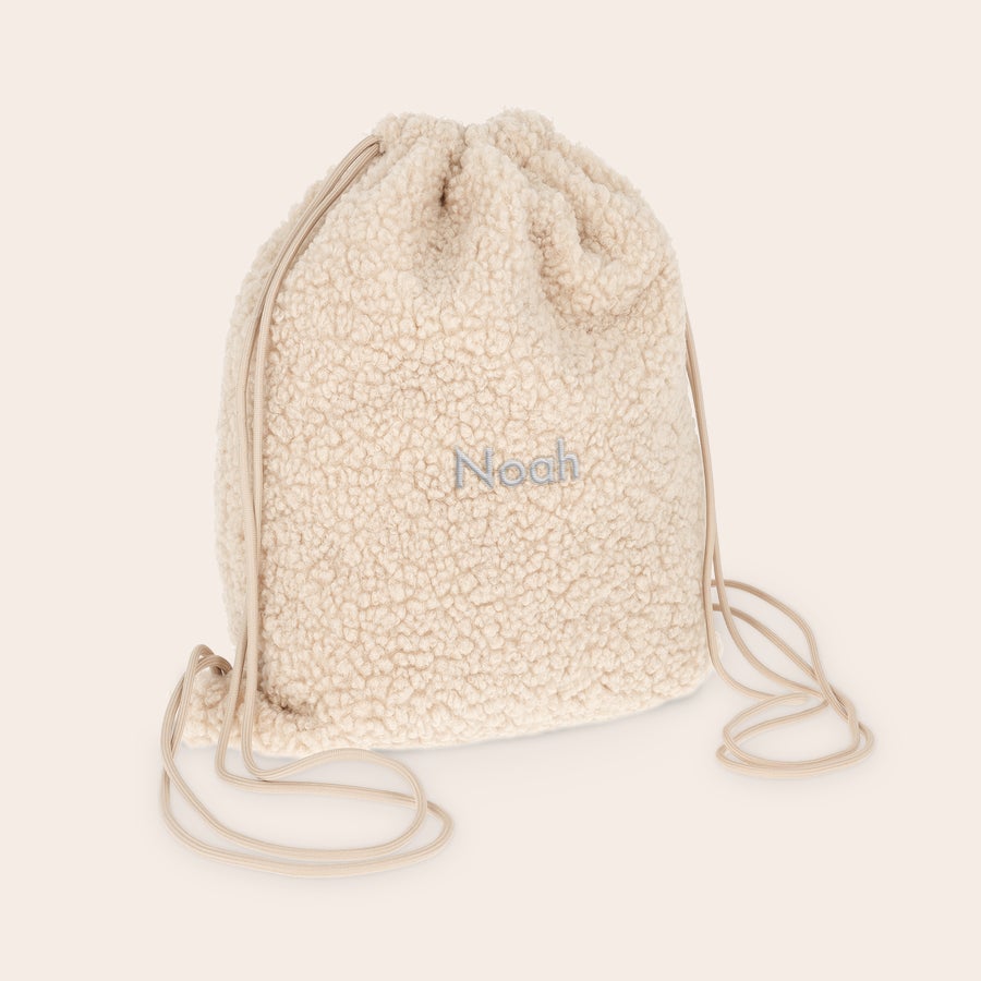 Bolsa de cordón con osito de peluche personalizada Bolsa de cordón con osito de peluche personalizada