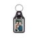 Leather keychain with photo