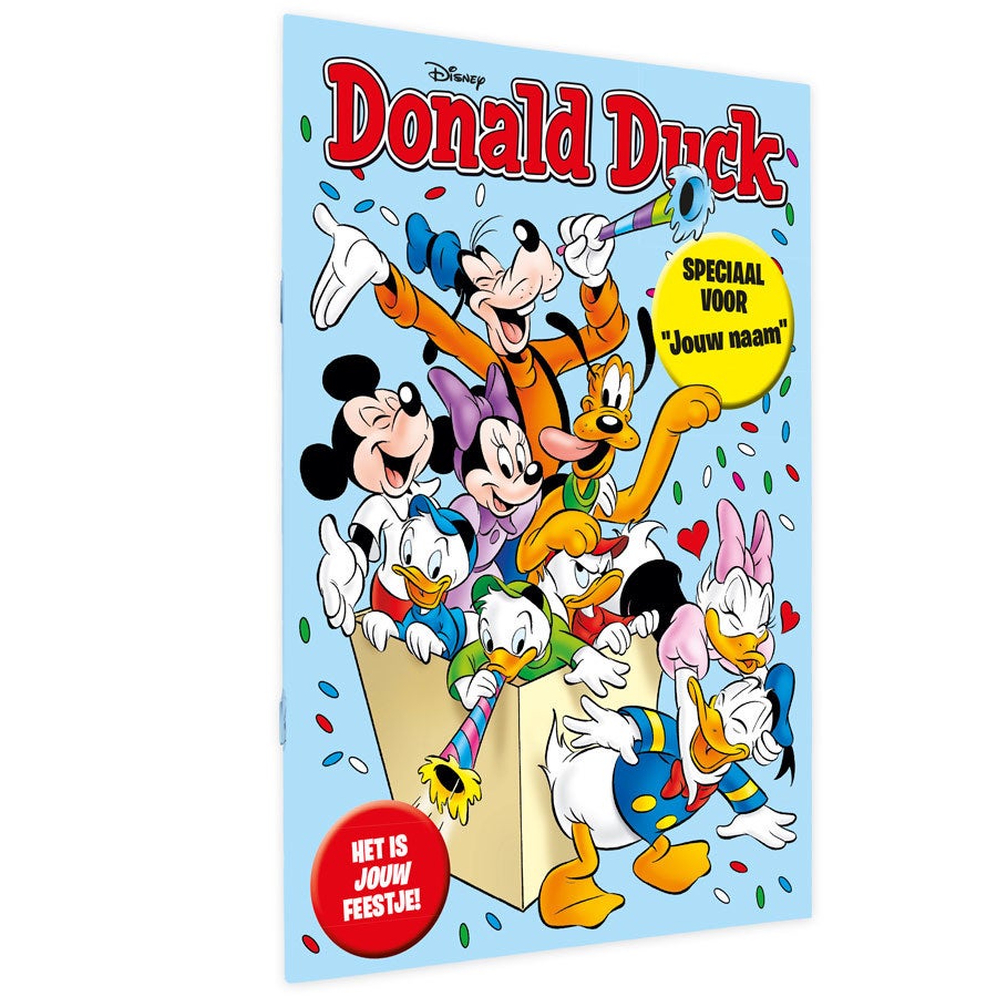 Stripboek Donald Duck met naam