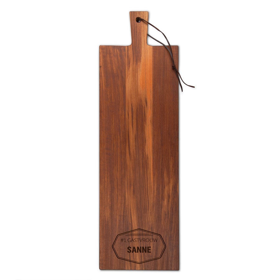 Houten serveerplank - Teak - Langwerpig - staand (M) Houten serveerplank - Teak - Langwerpig - staand (M)