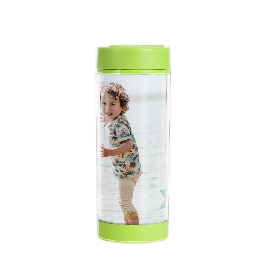 Personalised water bottle for kids - Lime