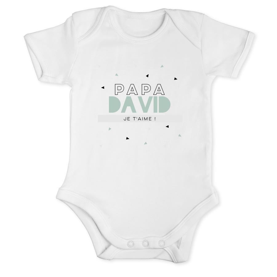 Body Bébé Coton - Texte Humour Papa Maman - Cadeau De Naissance Unisexe - Pour Fille Et Garçon