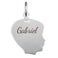 Engraved silver charm - Child's head - Boy