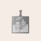 Ketting met vierkante hanger Ketting met vierkante hanger