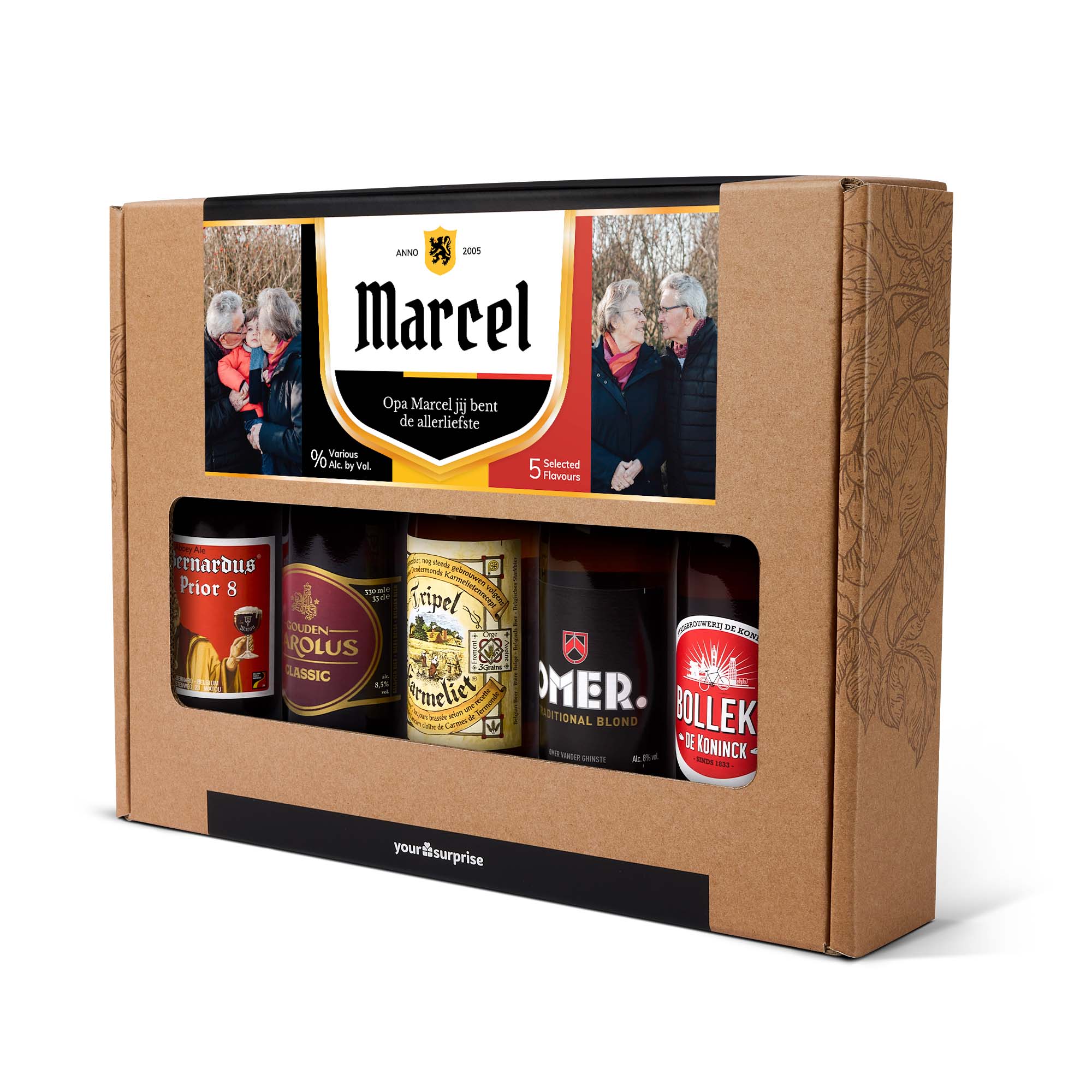 Bierpakket voor opa bedrukken - Belgisch Bierpakket voor opa bedrukken - Belgisch