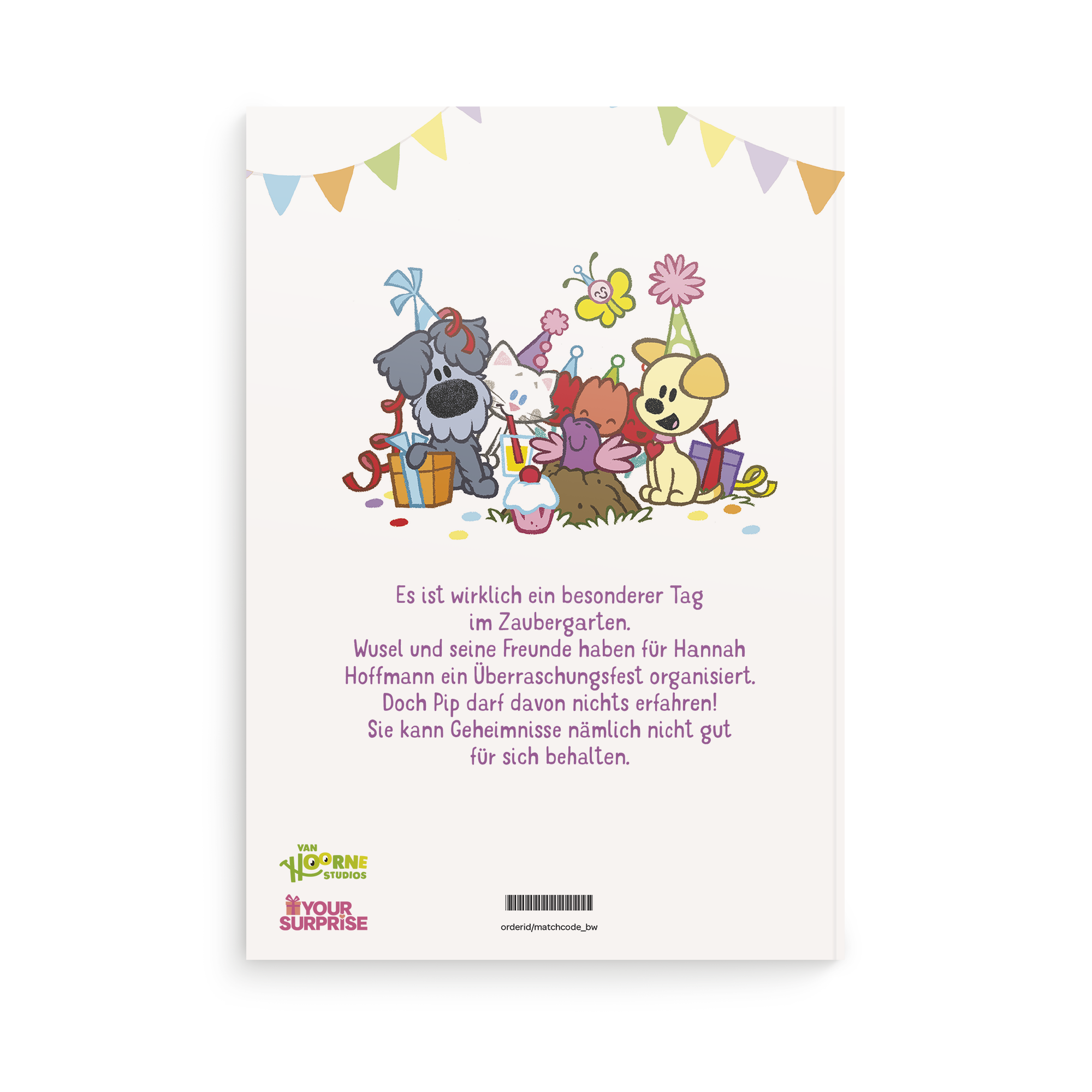 Kinderbuch Wusel & Pip - Geburtstag - XL personalisieren