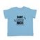 Babyskjorta med tryck - kort ärm - babyblå - 62/68