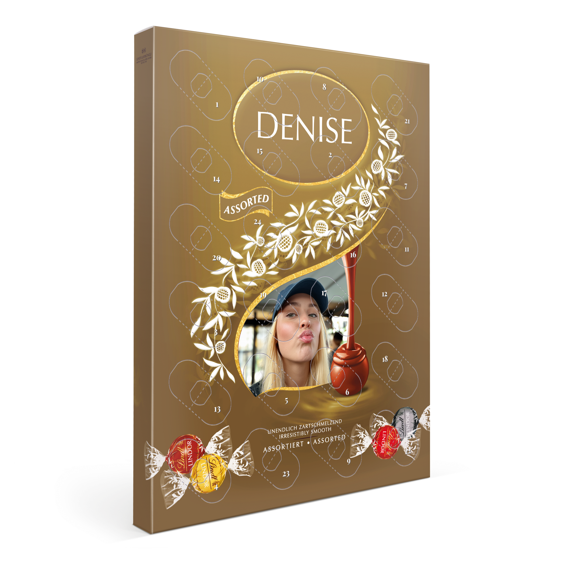 Personlig Lindt Lindor Assorti Mix adventskalender