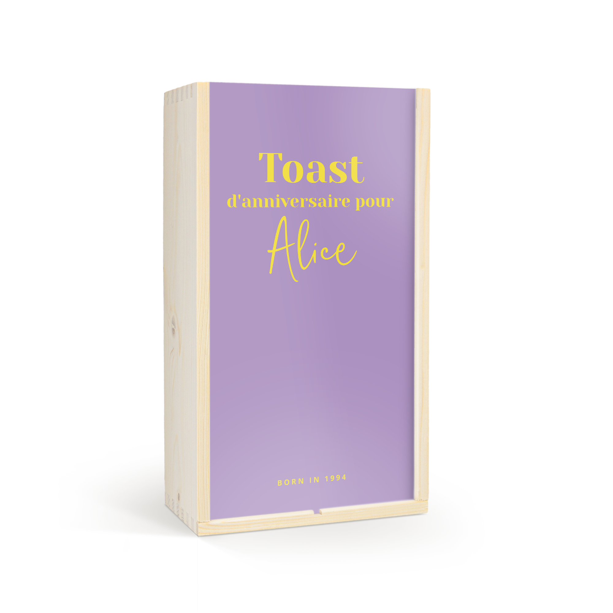 Caisse de vin personnalisée