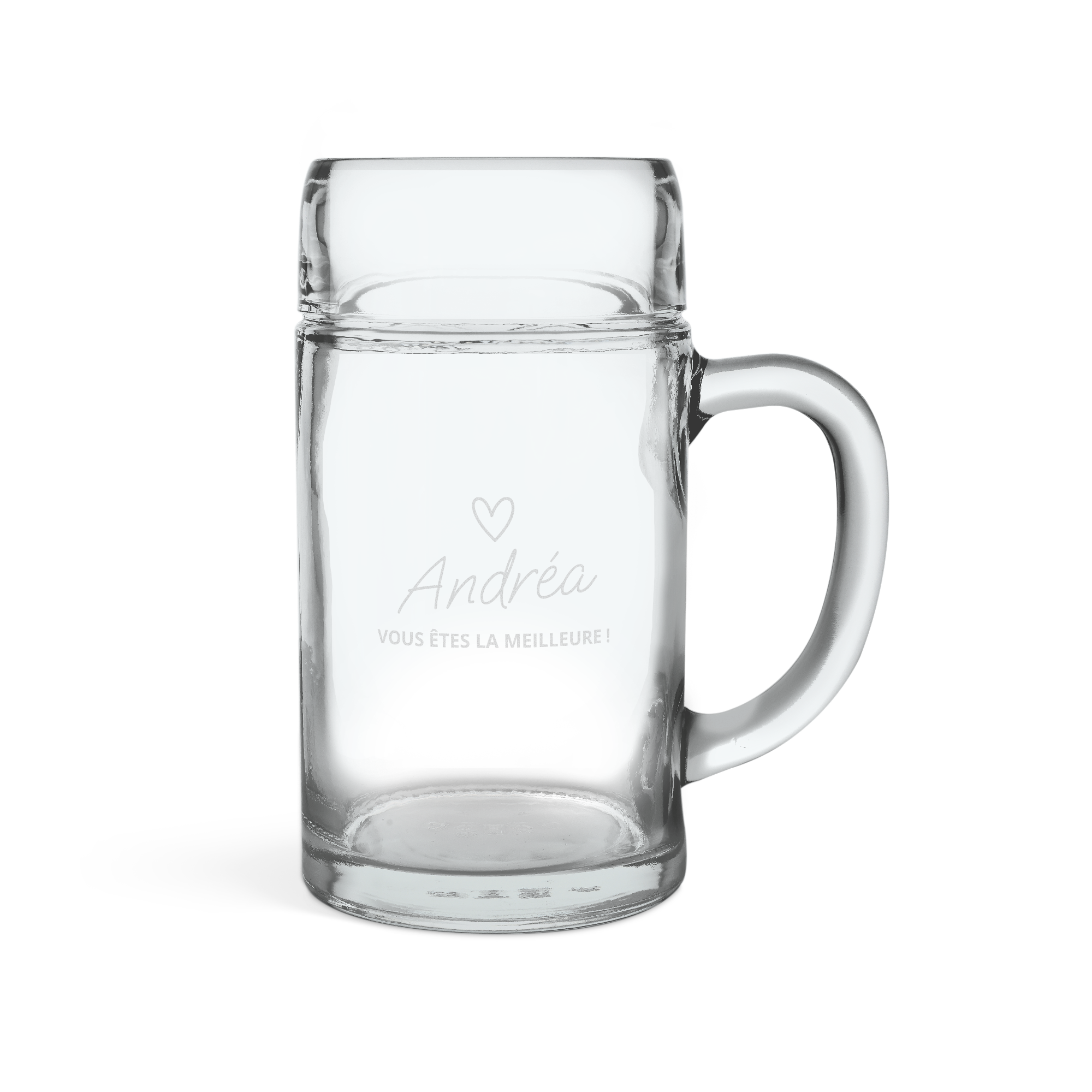 Verre à bière 1L gravé