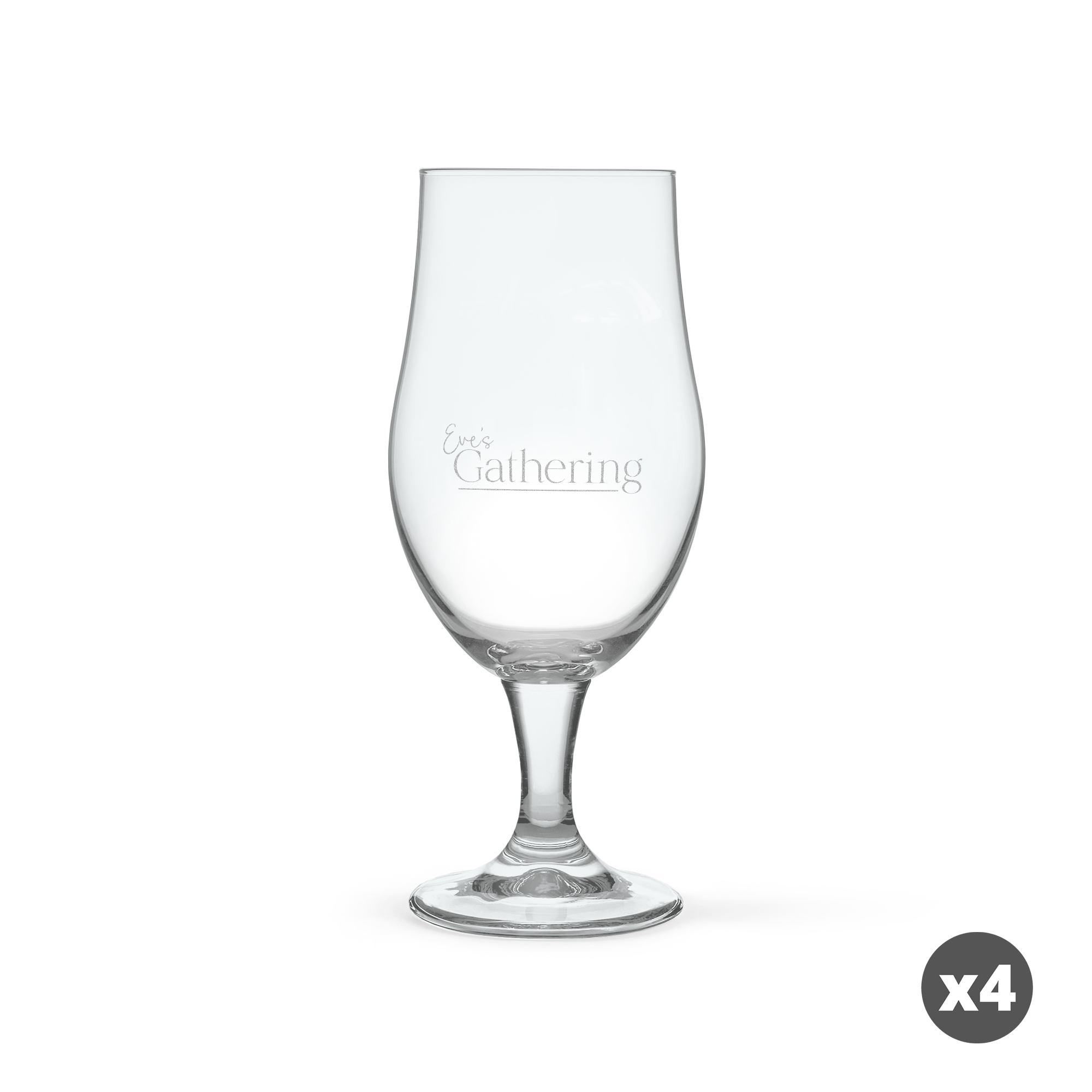 Pina colada-glass gravert med teksten "Every Gathering", en perfekt gave til dine kjære.