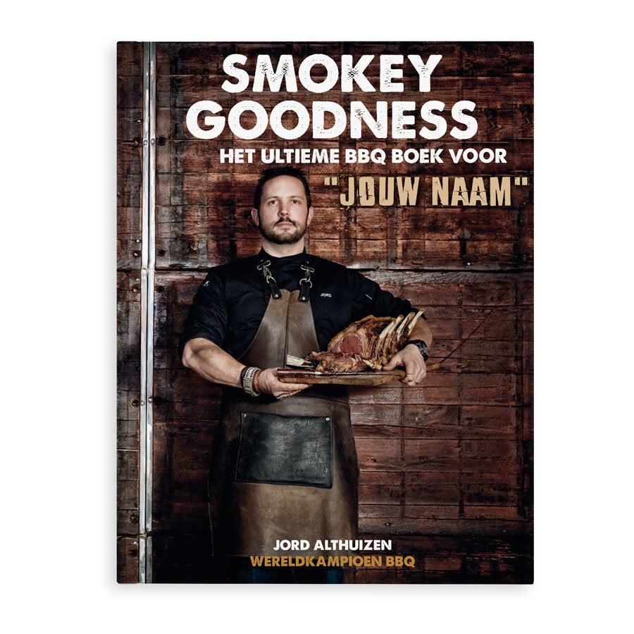 Smokey Goodness BBQ boek met naam en foto - Hardcover