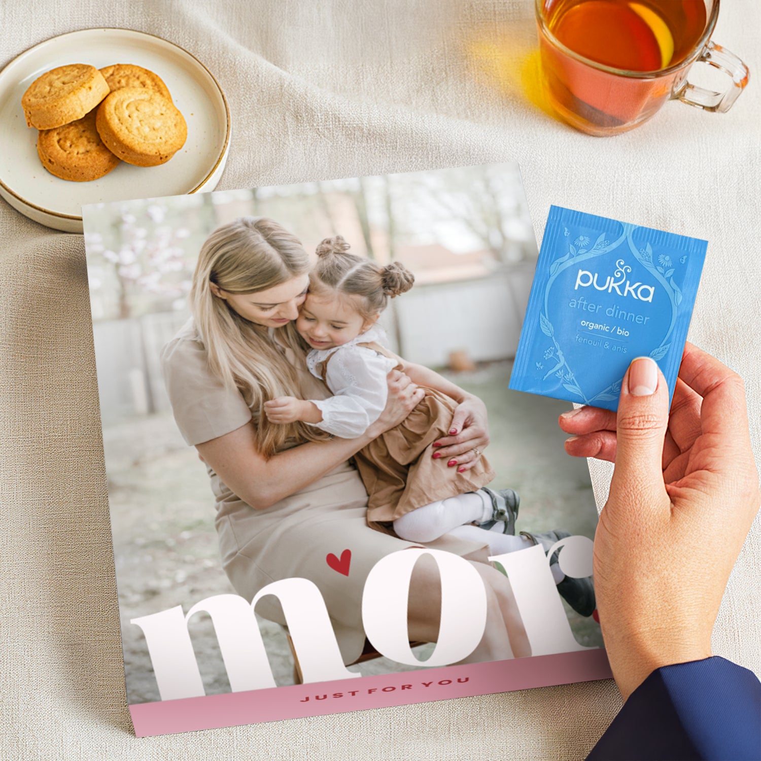 Personligt teskrin med 45 **Pukka** teposer