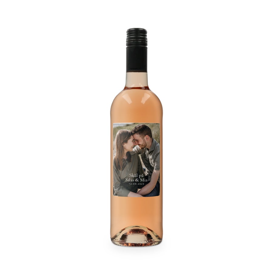 Vin med personlig etiket - Belvy - rosé