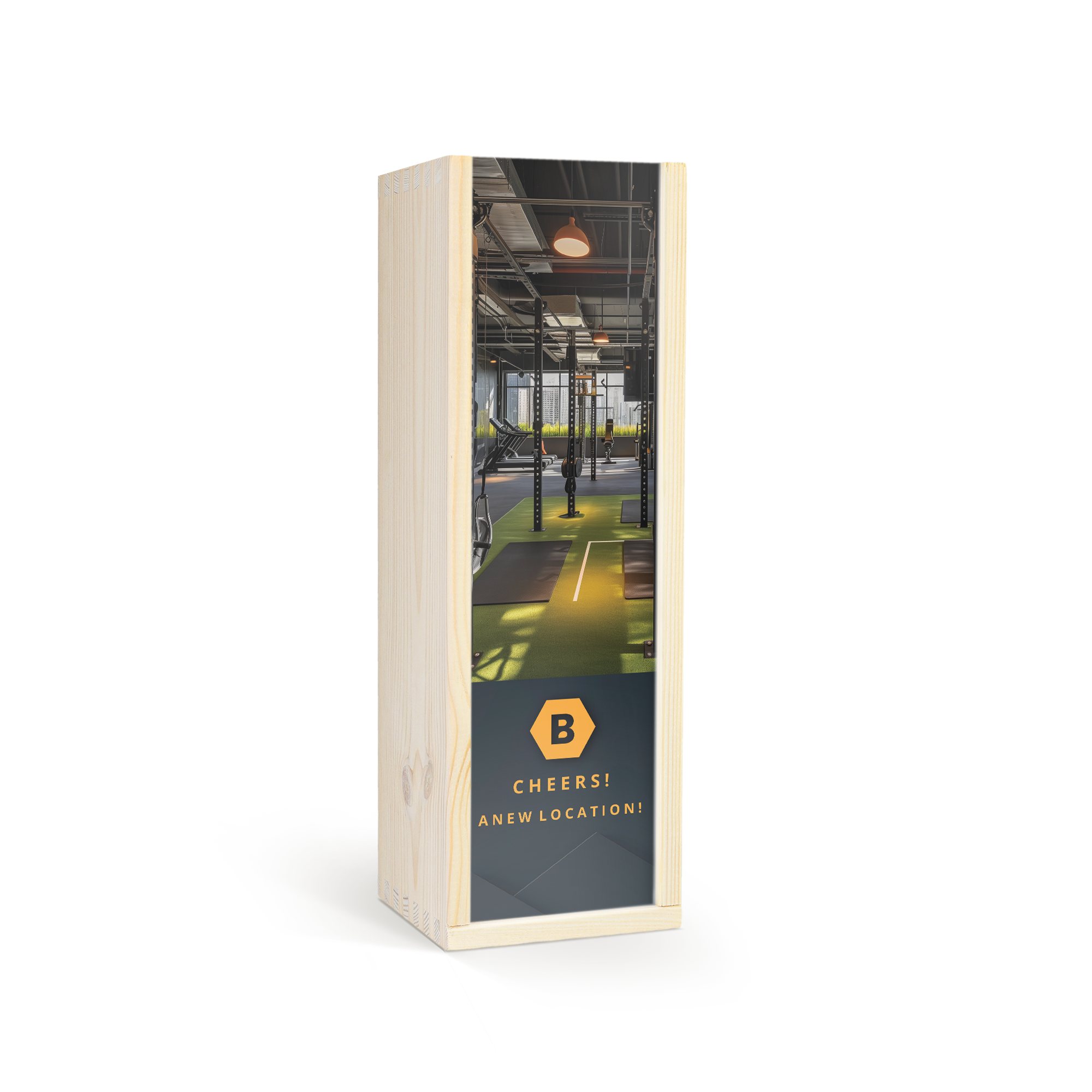 Wine in personalised wooden case - Maison de la Surprise - Merlot