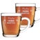 Personalised glass mug - Grandma - Engraved - 2 pcs