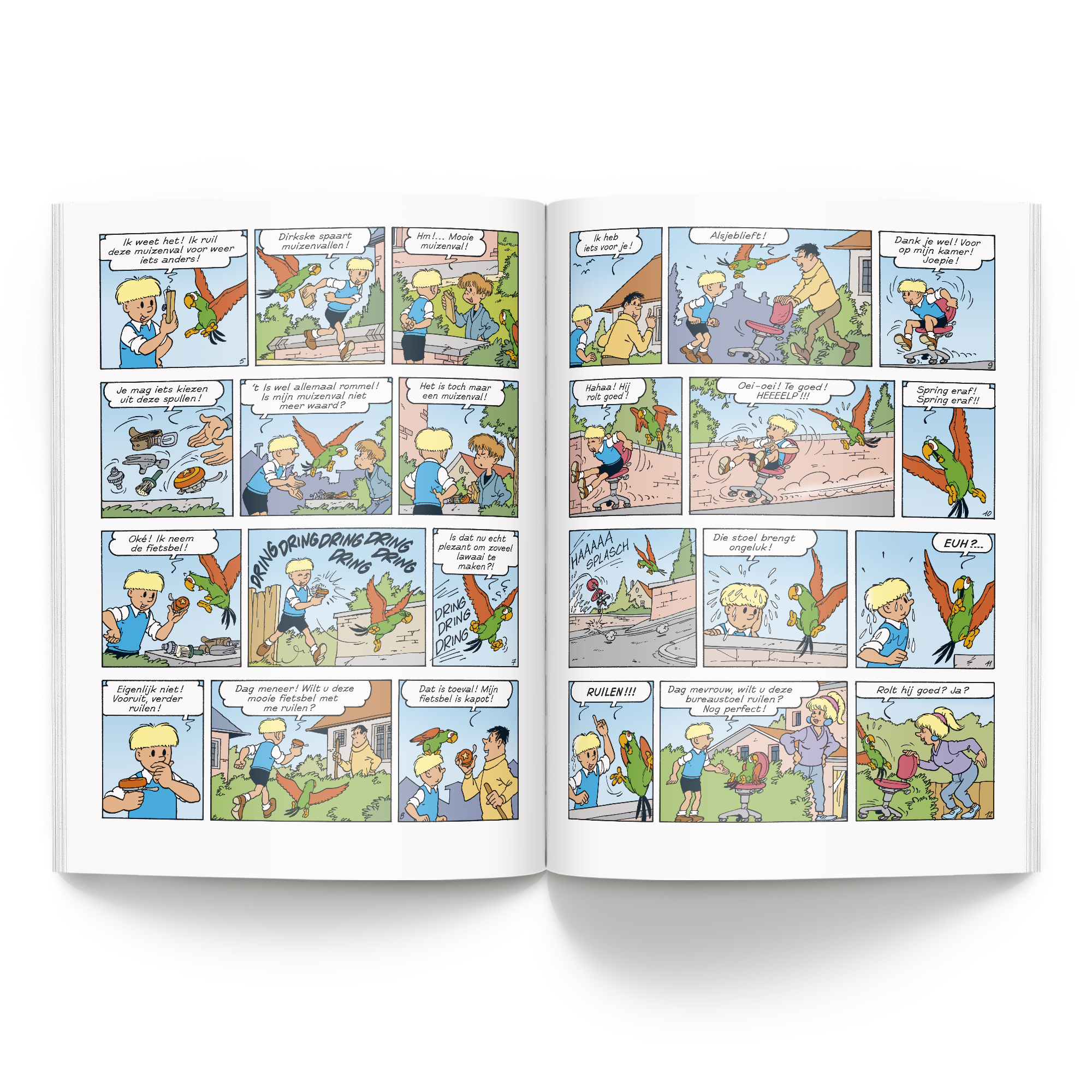 Persoonlijk stripboek - Jommeke 'Het vreemde avontuur' (Softcover) met eigen naam en foto op de cover, volledig op maat gemaakt.