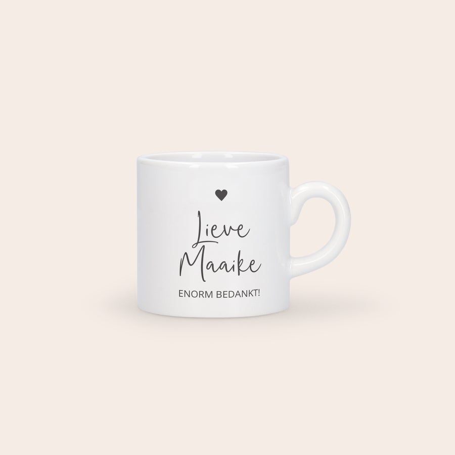 Espresso mok bedrukken - 100 ml Espresso mok bedrukken - 100 ml