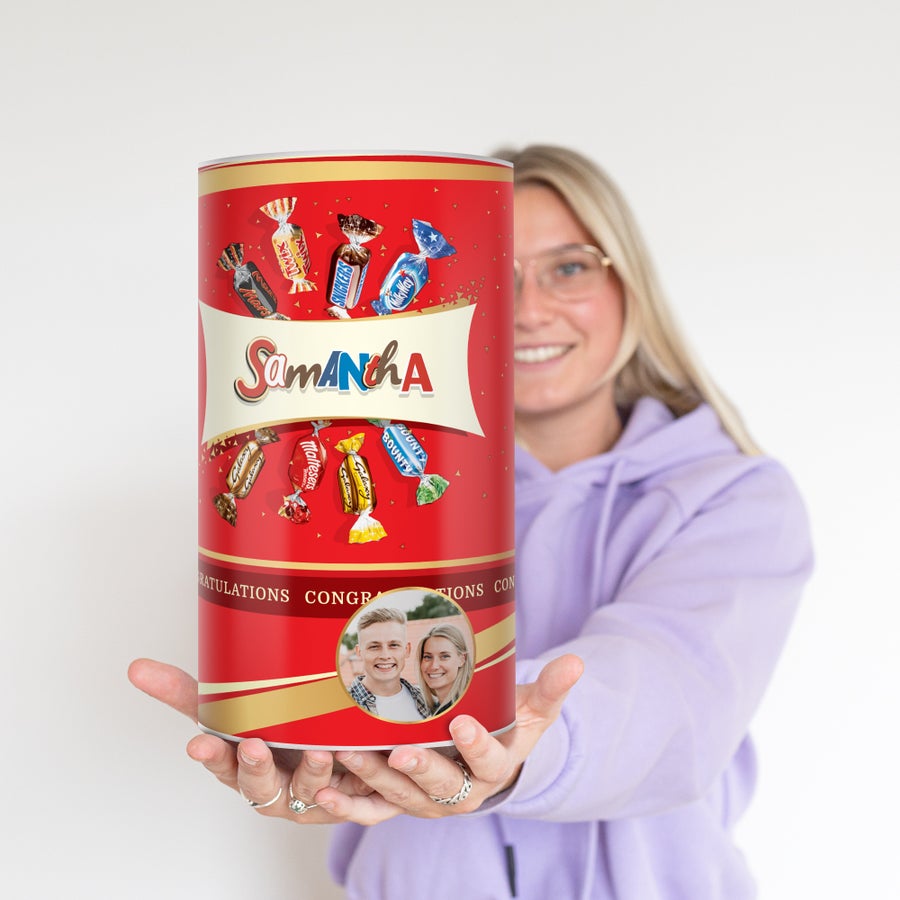 Celebrations personalisieren mit Namen & Foto - 1 kg Zylinder Celebrations personalisieren mit Namen & Foto - 1 kg Zylinder