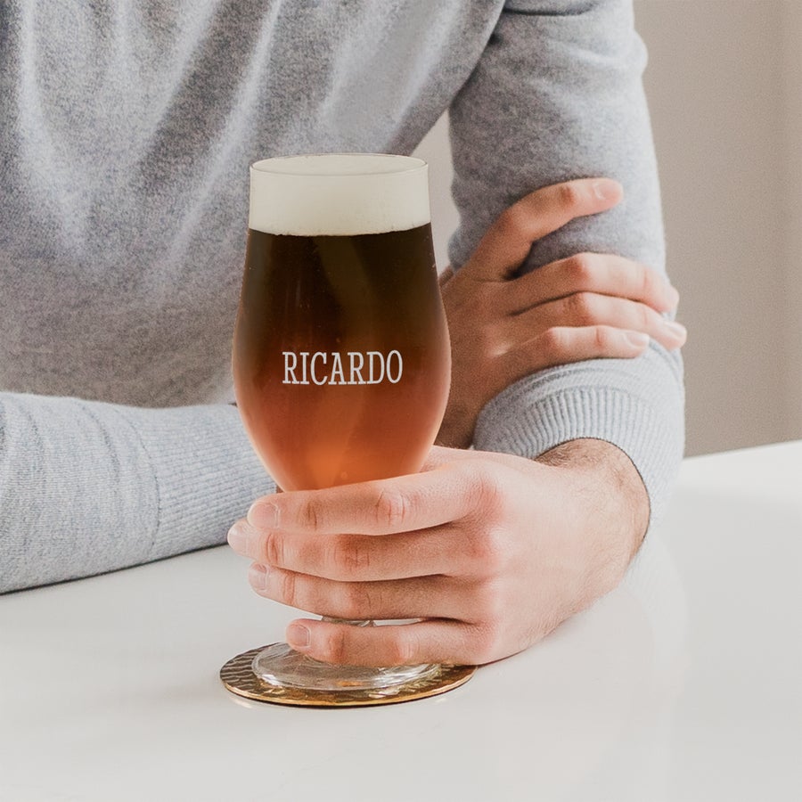 Engraved craft beer glass Engraved craft beer glass