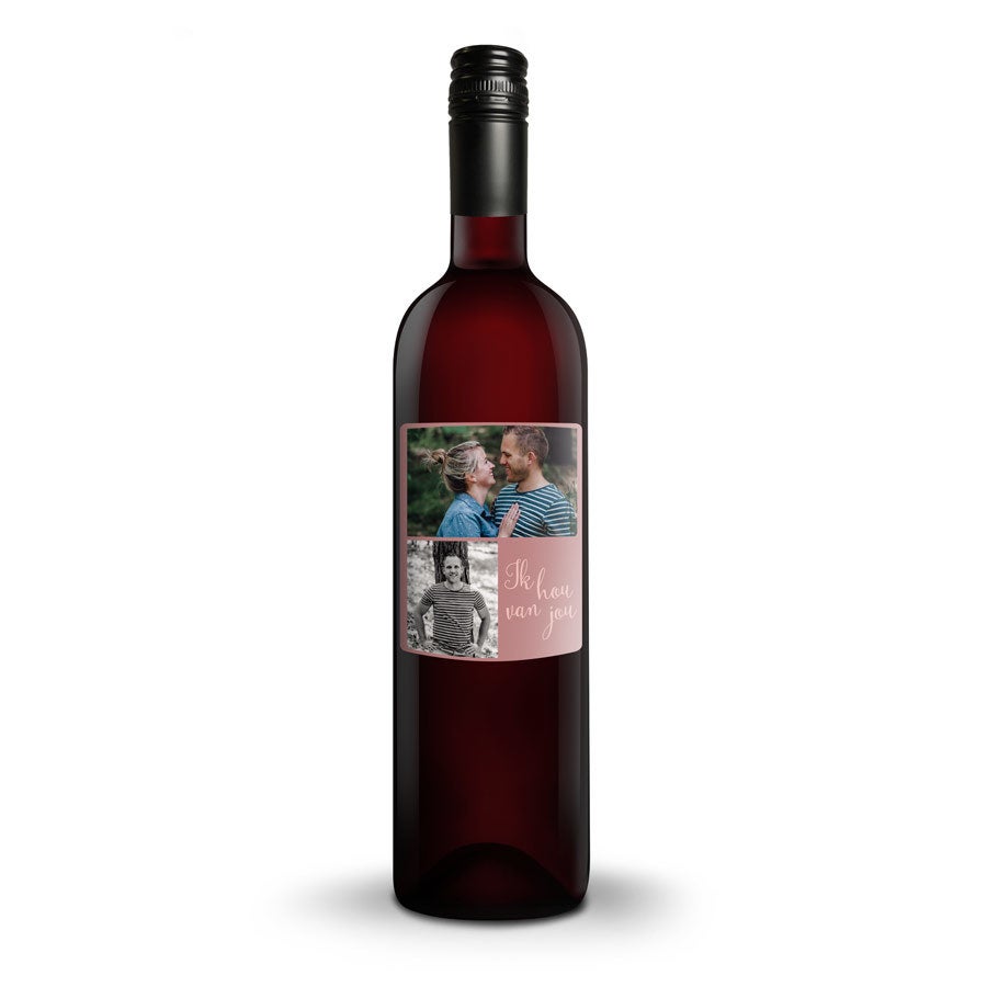 Wijn met bedrukt etiket - Belvy - Rood Wijn met bedrukt etiket - Belvy - Rood