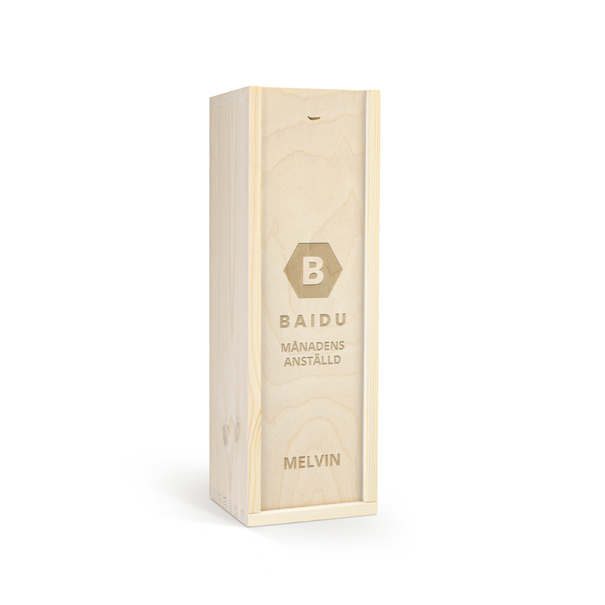 Jameson whisky i personlig träväska