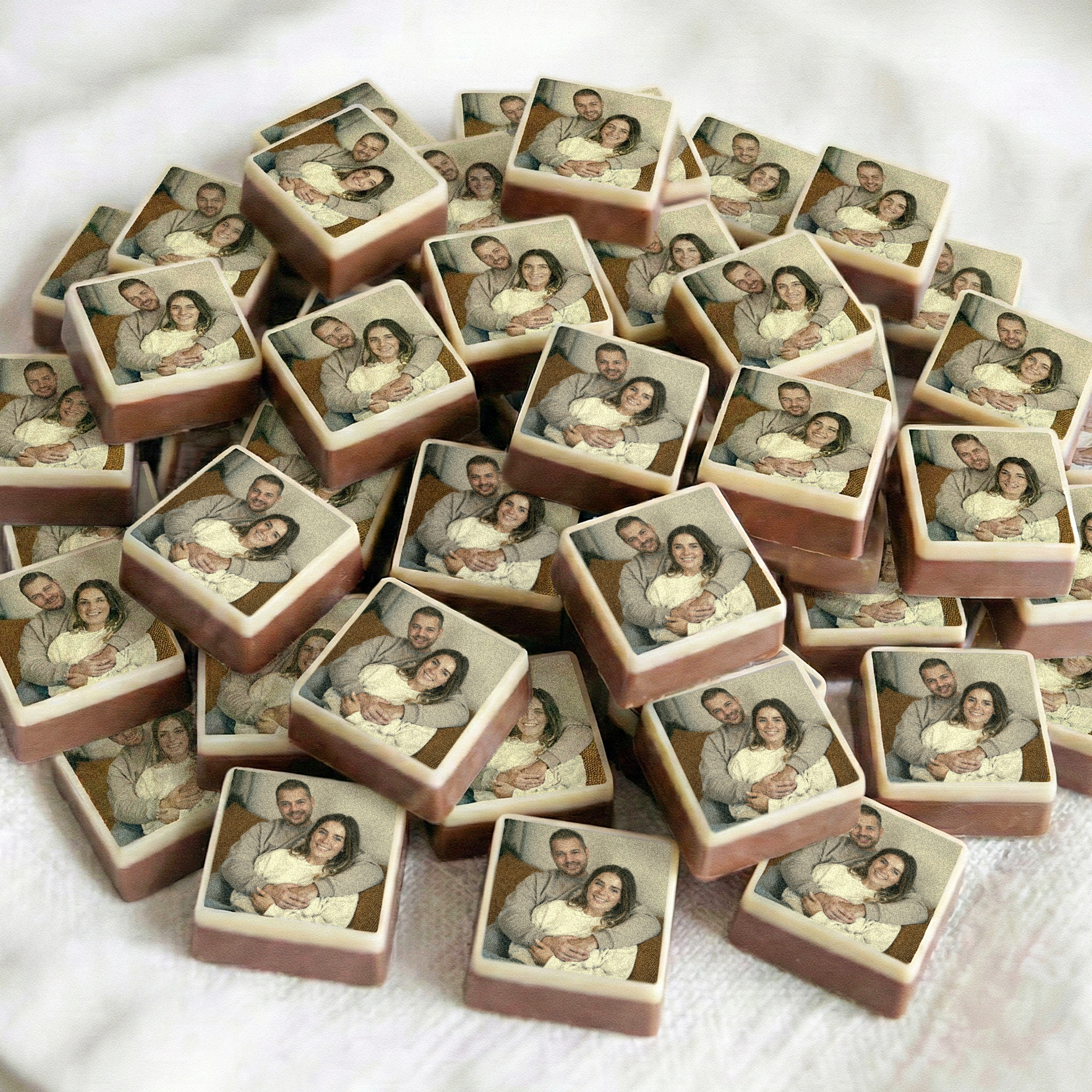 Chocolade bonbons met foto