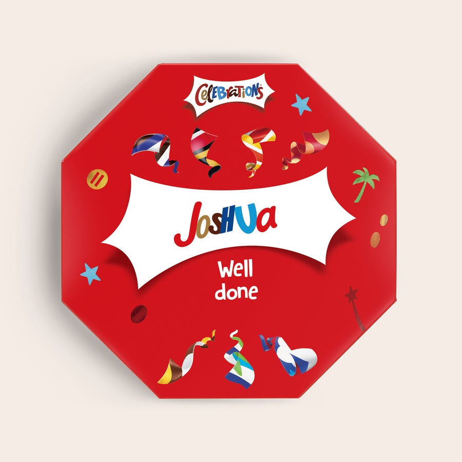 Celebrations box with name Celebrations box with name