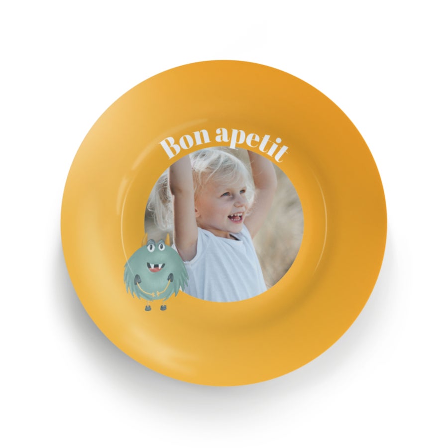 Personalised children's plate - BPA-free - Dishwasher-safe