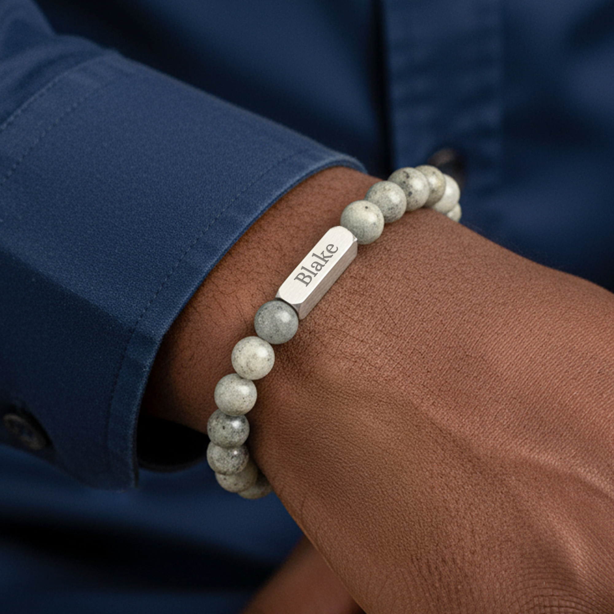 Personalised gem stone bracelet