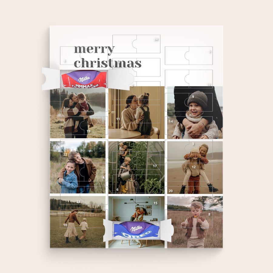 Personalised advent calendar - Milka chocolate Personalised advent calendar - Milka chocolate