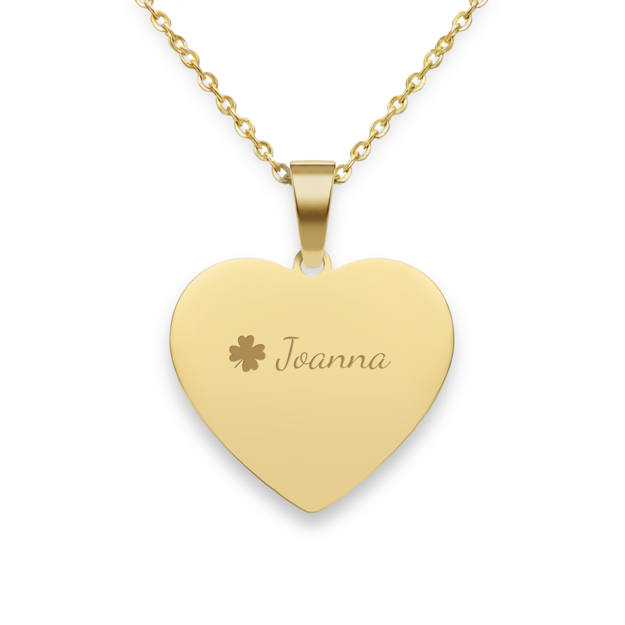 Collier cœur gravé