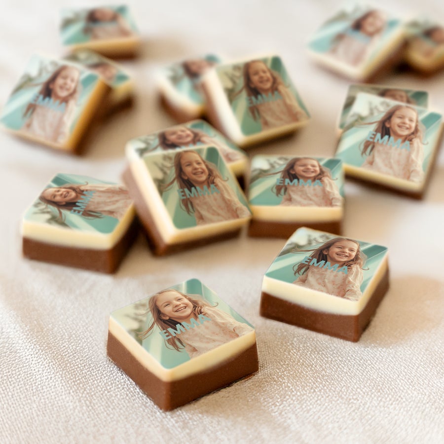 Gastgeschenk Schokolade personalisiert - 50 Stück Gastgeschenk Schokolade personalisiert - 50 Stück